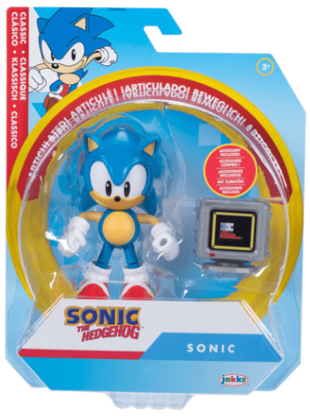 Sonic the Hedgehog - Classic Sonic 4 inch Action Figure - Parallel Worlds