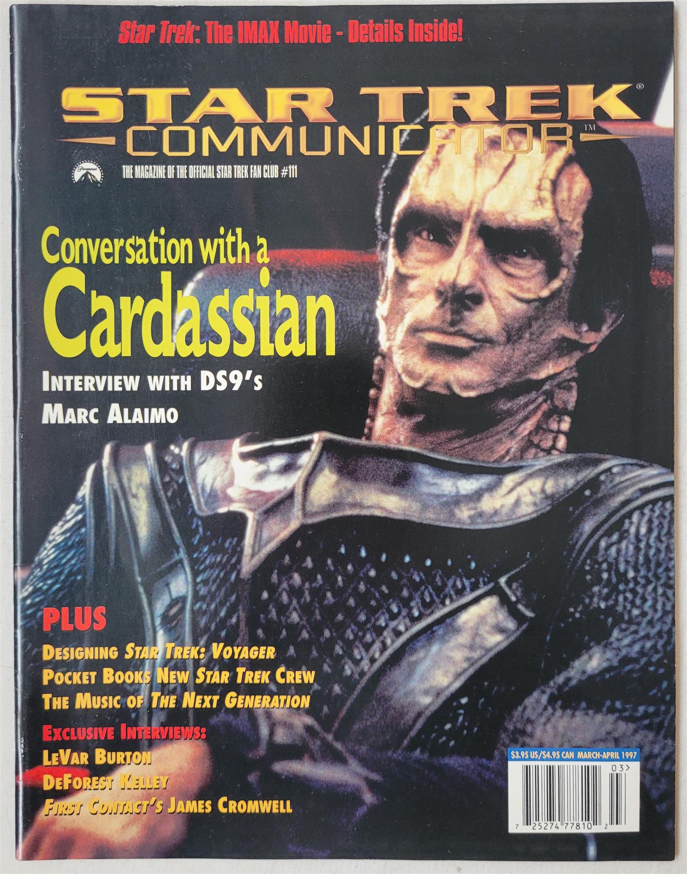 Commicator Star Trek Communicator Magazine issue 111 (March/April 1997) - Parallel ...