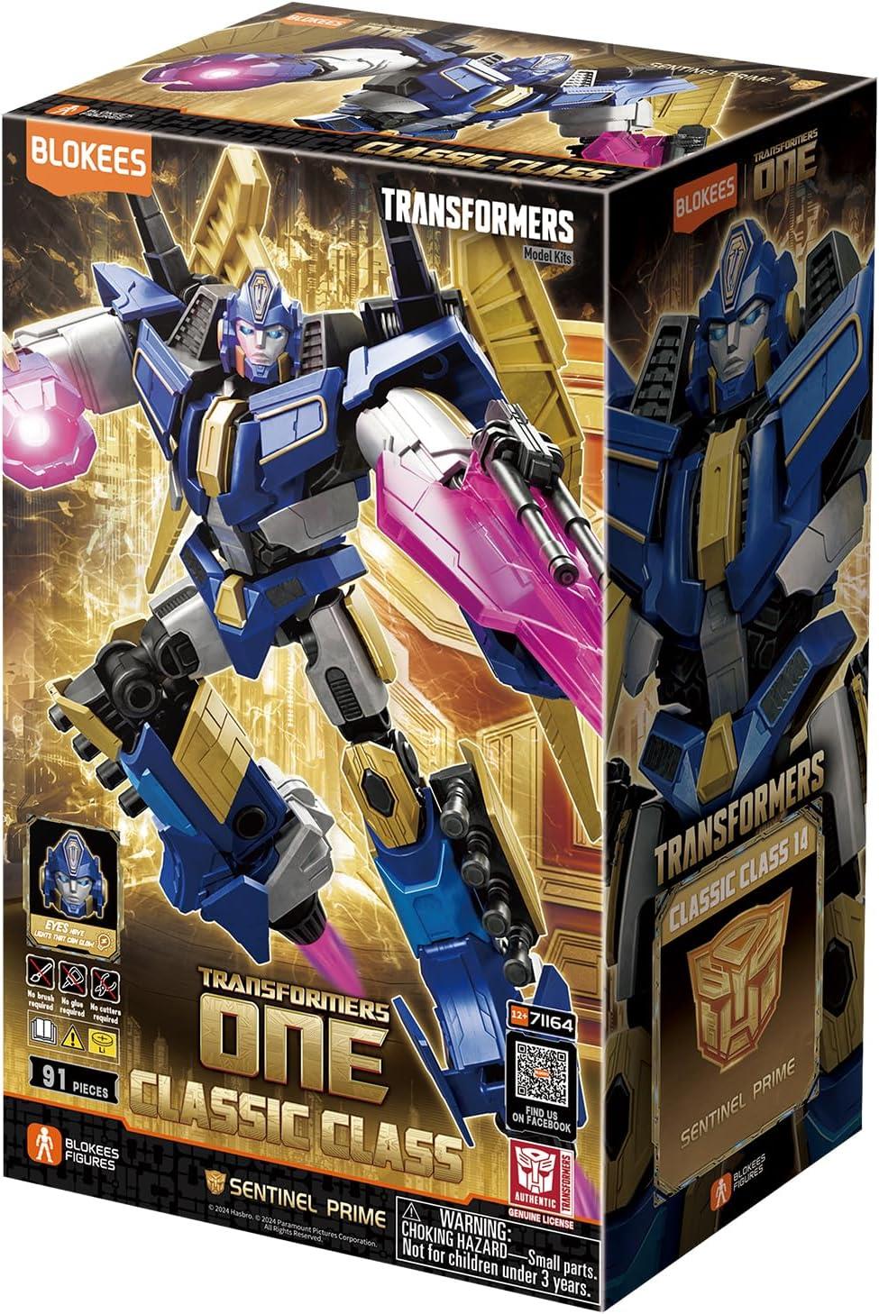 Blokees Transformers Sentinel Prime - Maquette à Assembler Classic Class - 20 Articulations Mobiles, Sans Colle